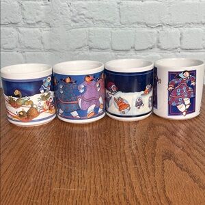 Barbara Lavallee Alaskan Artist Eskimo Northern images set of four mugs